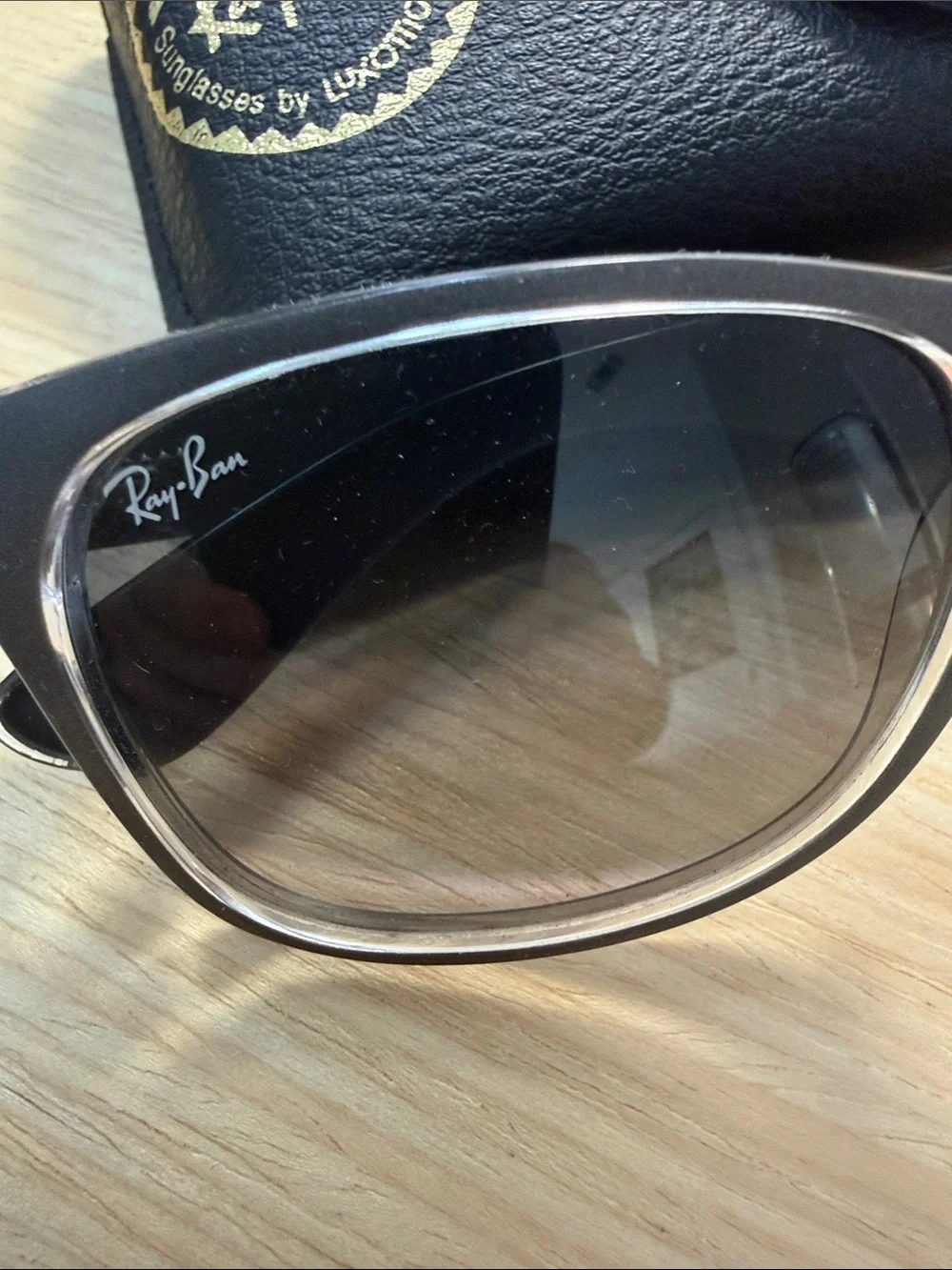 Ray-Ban Wayfarer Sunglasses in Black and Gray Gradient